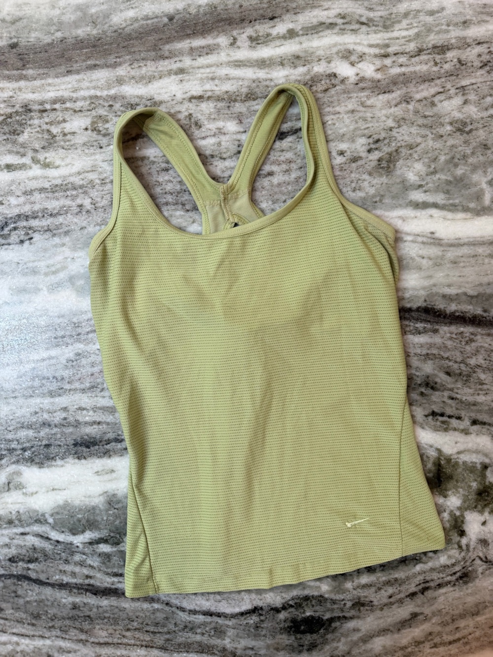Nike Y2K 2000s Vine Green Racerback Tank Top